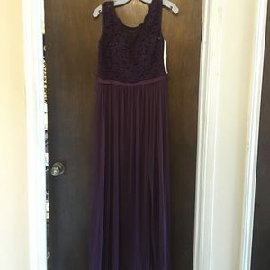 Plum prom dress